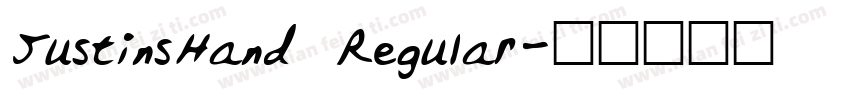 JustinsHand Regular字体转换